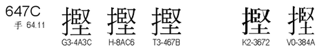 U+647C